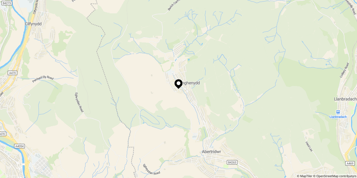 Approximate location of Stanley Street, Senghenydd, Caerphilly, CF83 4HS