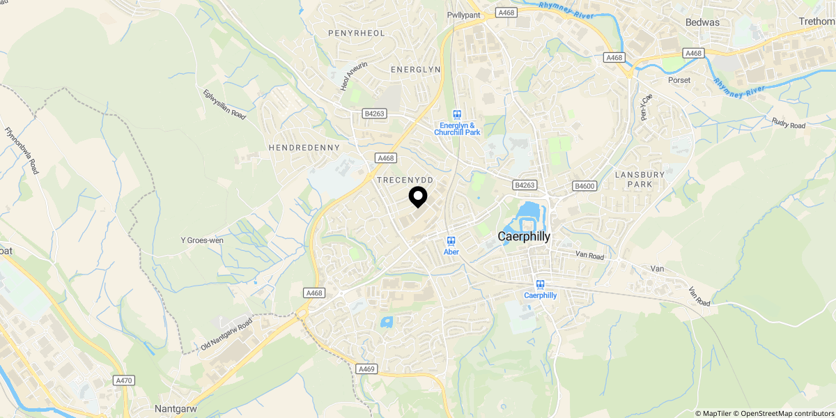 Approximate location of First Avenue, Trecenydd, Caerphilly, CF83 2SA